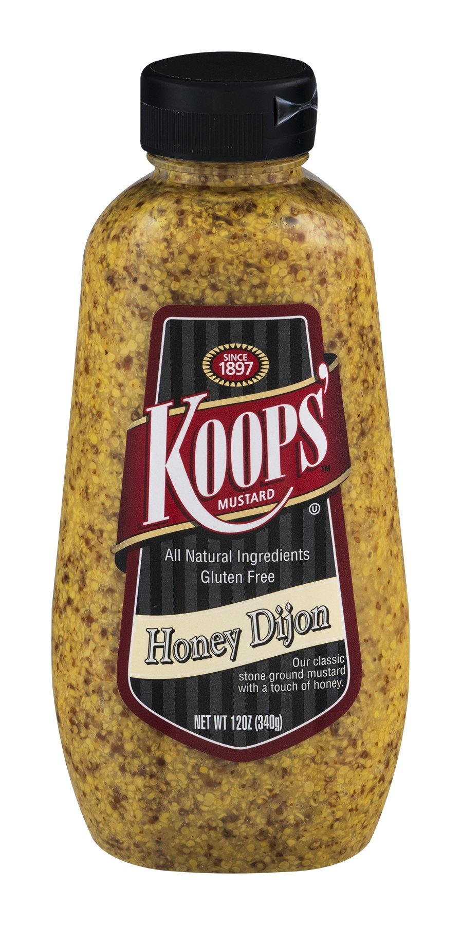 Koops Mustard Honey Dijon, 12 Ounce (Pack of 12)