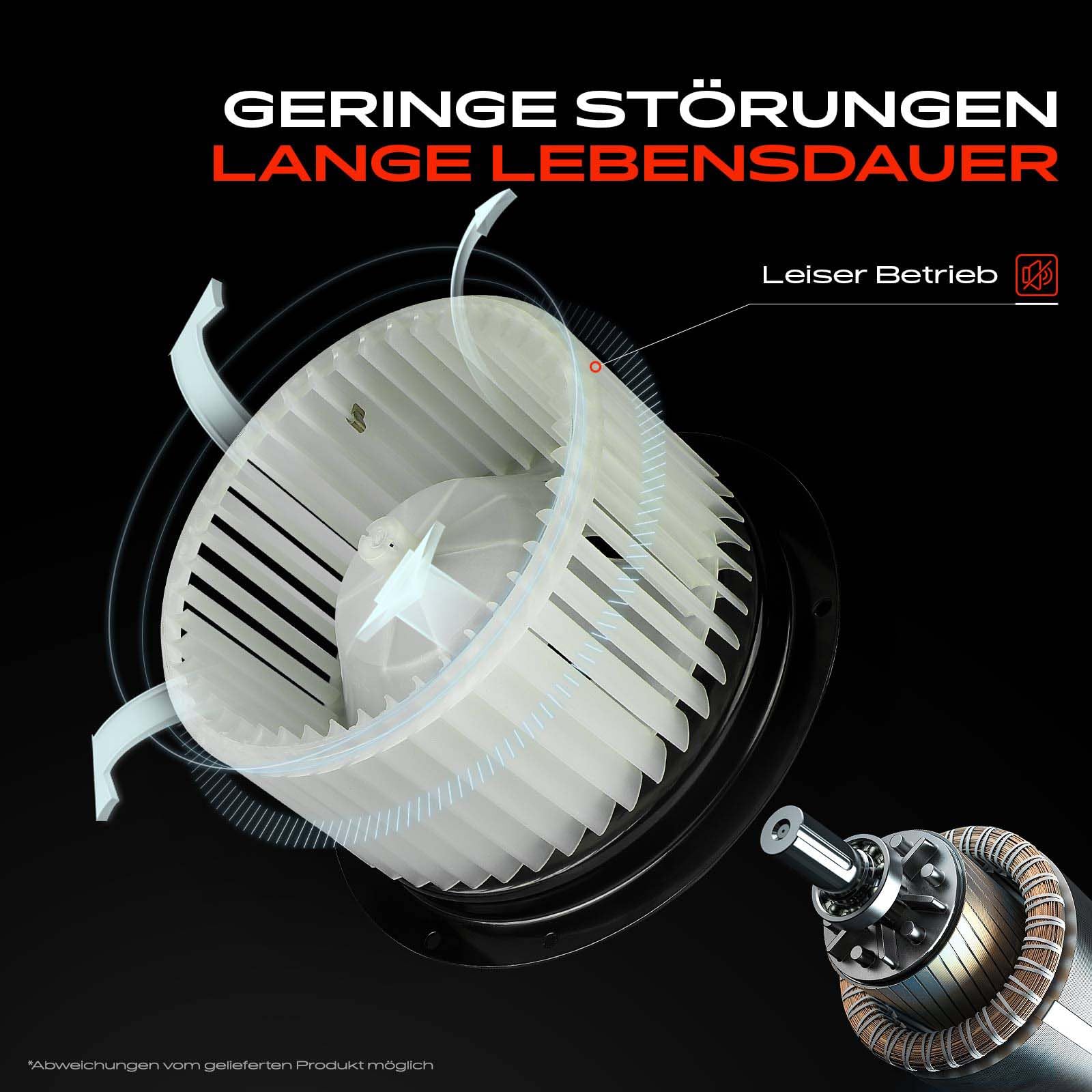 Frankberg Gebläsemotor Heizungsgebläse 2-Polig 12V Replace#77363384