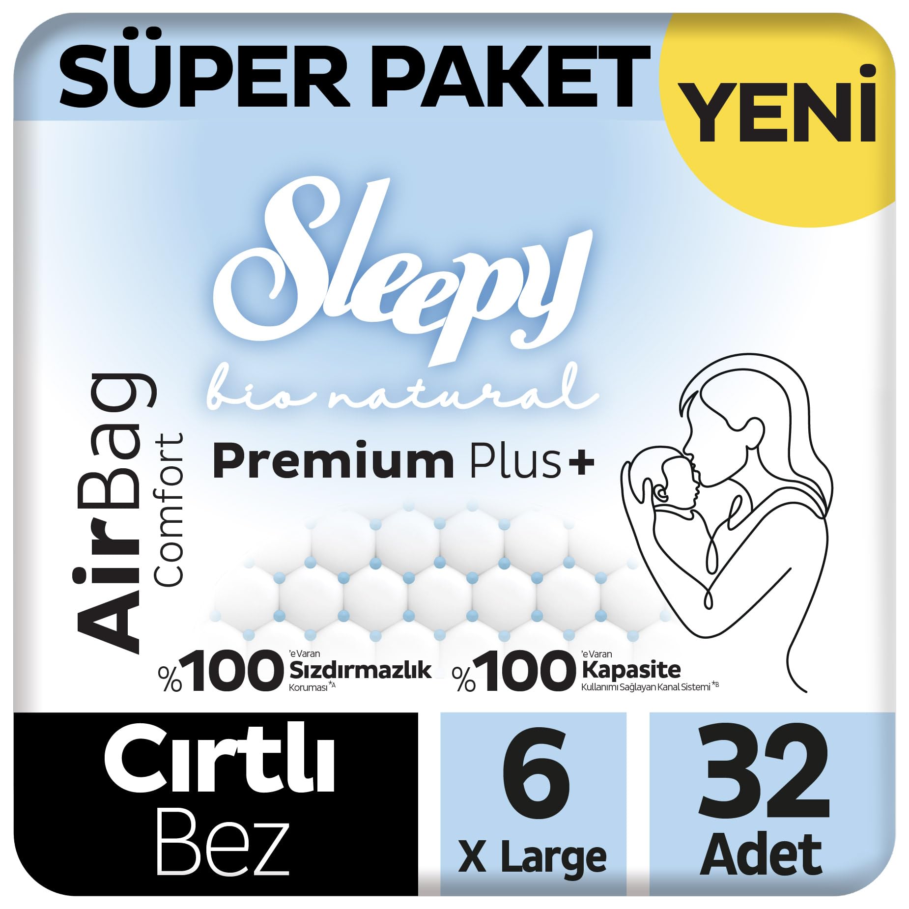 Sleepy Bio Natural Premium Plus Airbag Comfort Süper Paket…