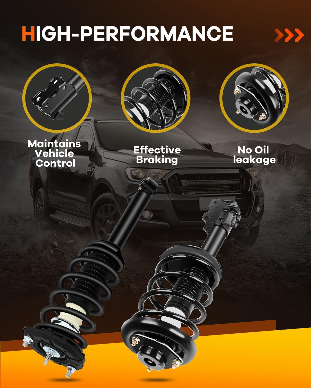 Spring Strut Assembly,OCPTY Complete Struts Shocks Fits 2000 2001 for Infiniti I30, 2000 2001 Maxima 171327 171419 171418 Replace Strut