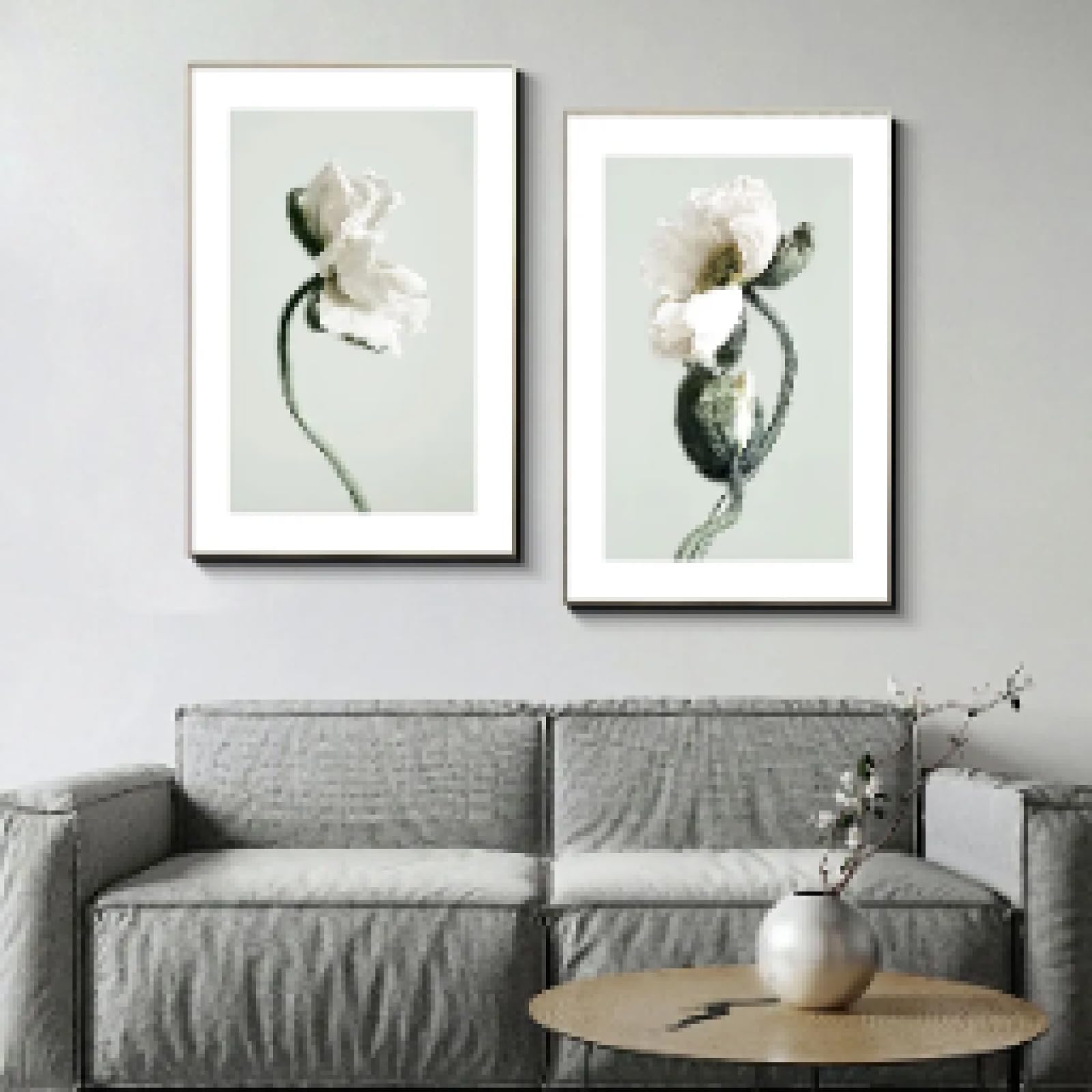 Impression sur toile 50x70cm deco table entree salle a manger fleurs - 8