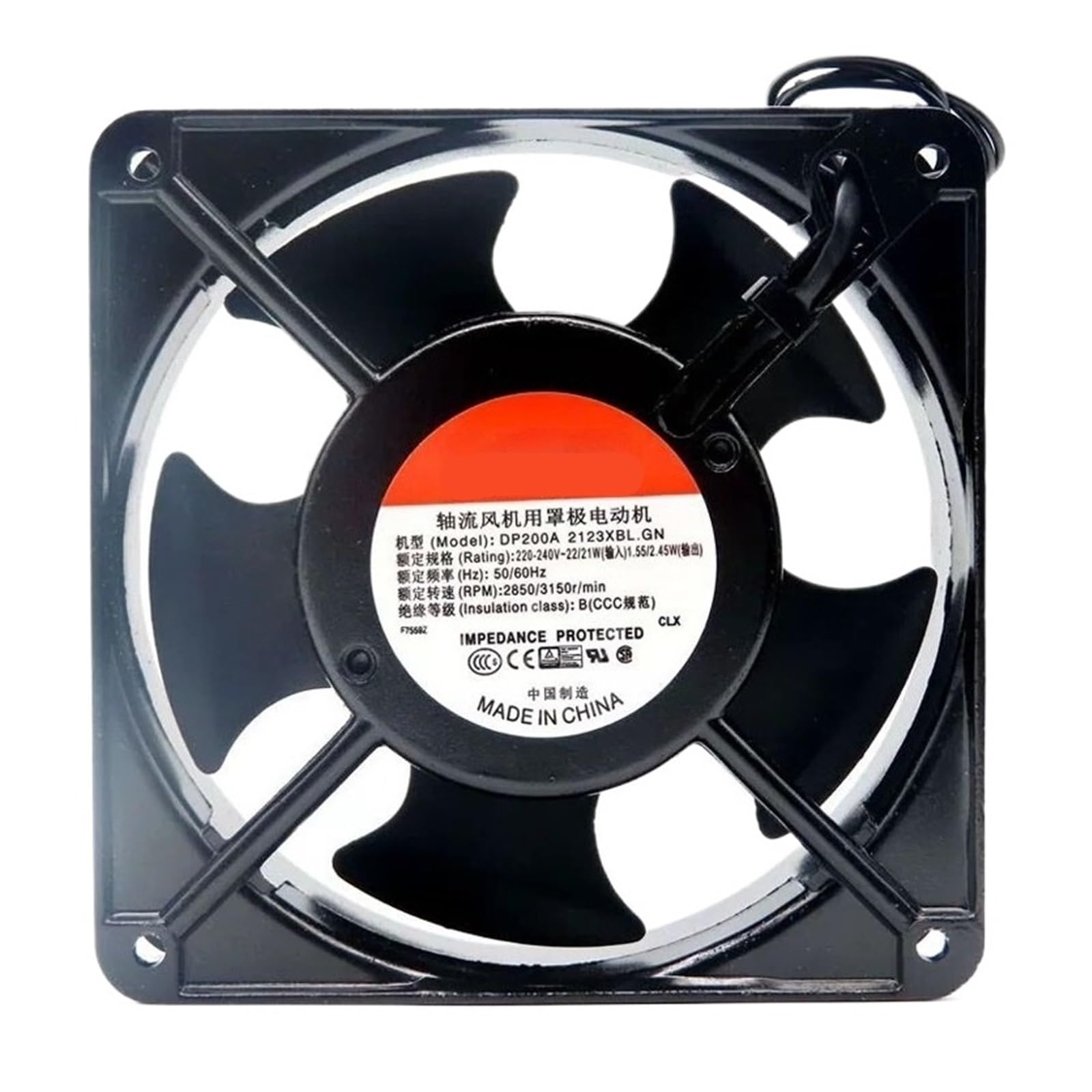 EGTDSFGJA DP200A.2123XBL.GN 220VAC 22/21W 120 * 38MM 2wire cooling Fan