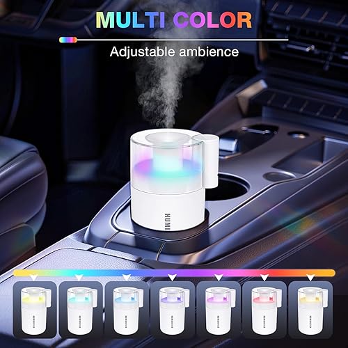 Miniatura 3 de Mini humidificador portátil, 6.1 fl oz USB Cool Mist pequeños humidificadores para dormitorio, humidificación personal de escritorio para coche,