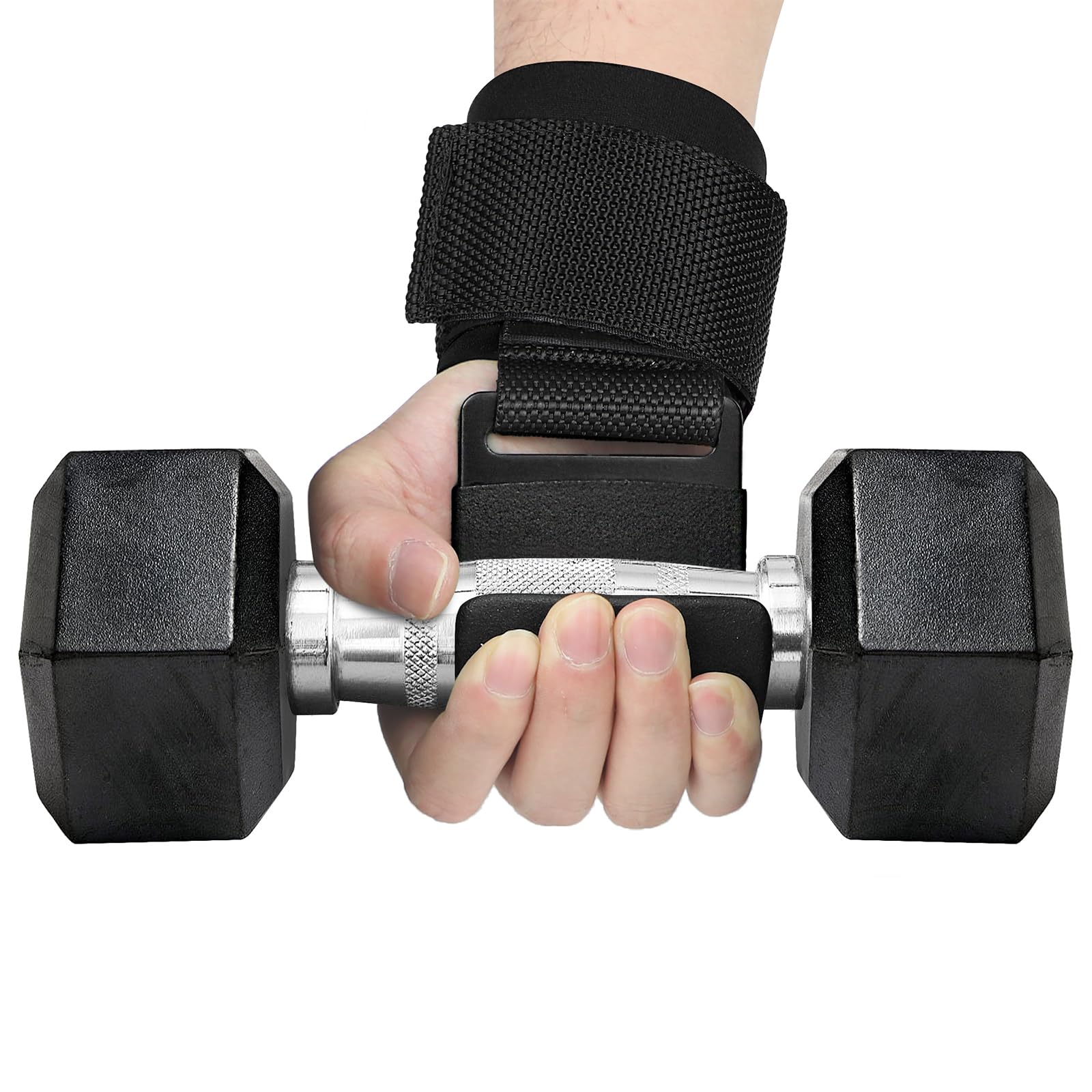 TOPOKO 2 ganchos de levantamiento de pesas para levantamiento de pesas, correas de levantamiento de pesas, guantes de gimnasio