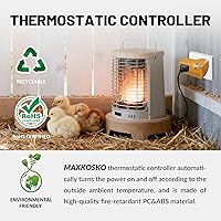 Vista 3 de MAXKOSKO Freeze Thermostatically Controlled Outlet，Automatically Turn On Below 38 °F and Off Over 50 °F