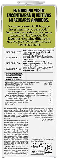 Yosoy Bebida Vegetal de Matcha, Pack de 6 x 1L - 2