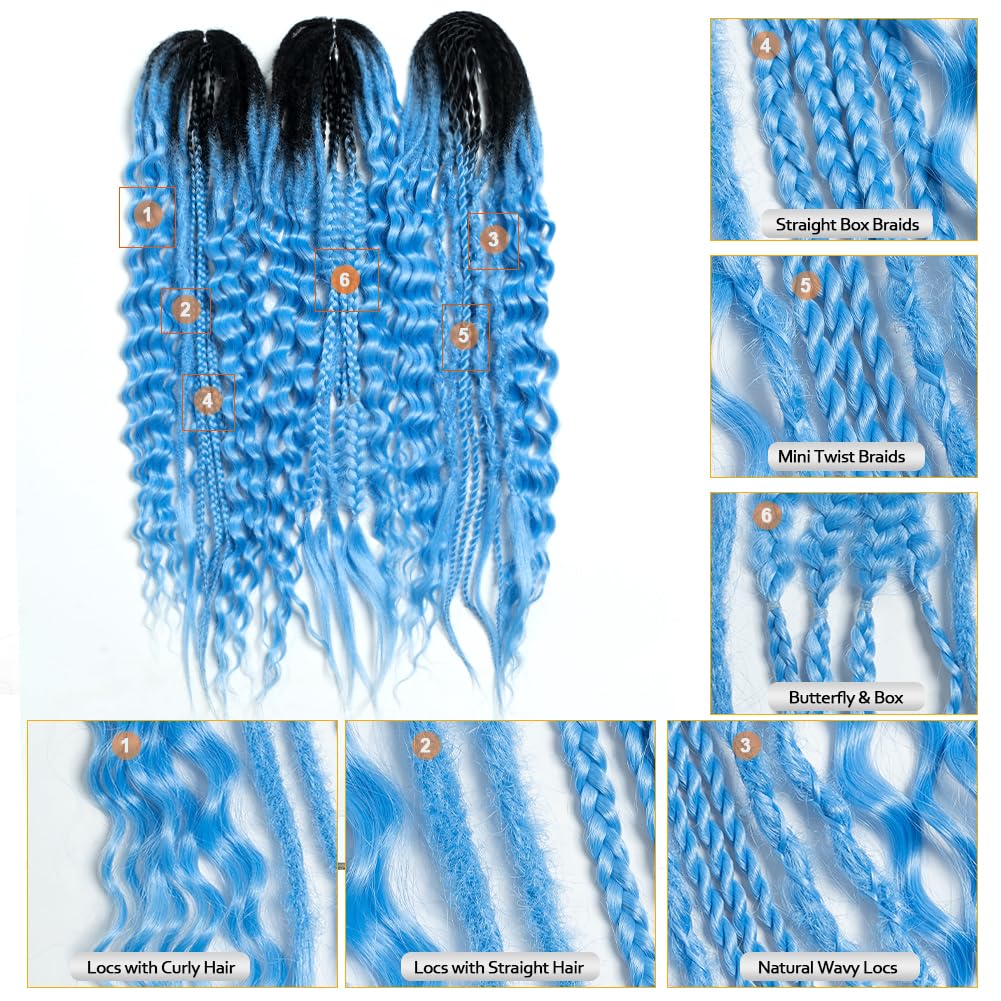 Amazon.com : FASHION IDOL MIX crochet hair includes box braids