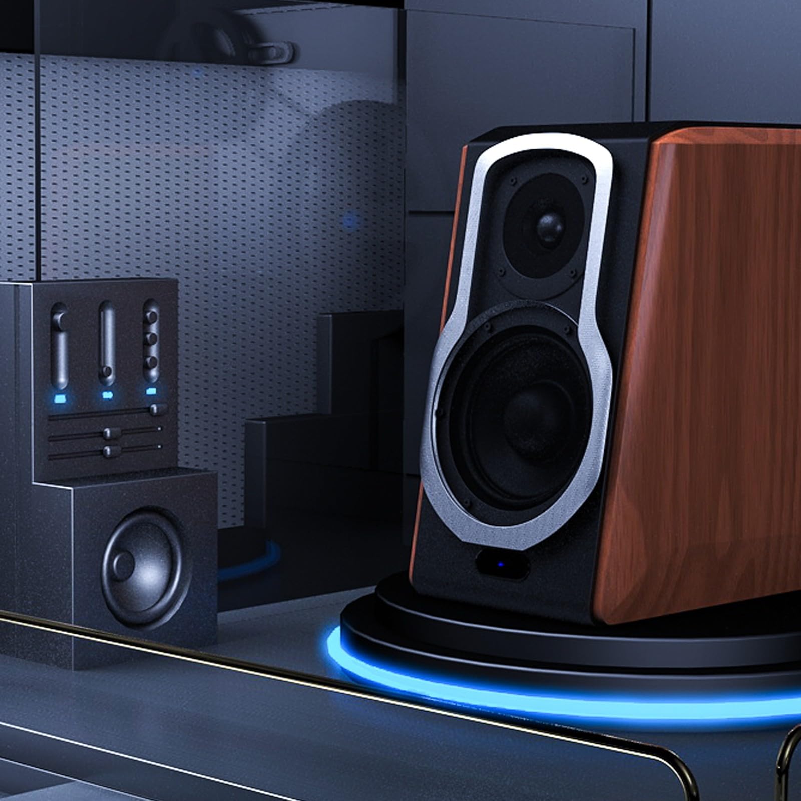 Haut-parleur de basses de 7,6 cm, 40 W, radiateur passif de 4 ohms, parfait pour construire ou mettre à niveau un son hi-fi, klaxon de 7,6 cm