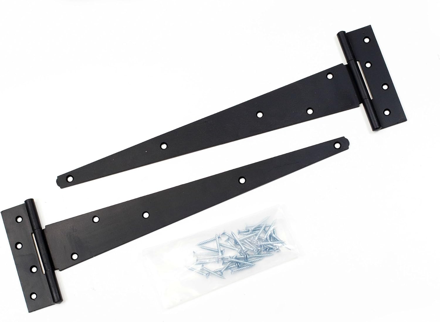 1st Fix South 1 Pair of 450mm (18") Black Medium Tee Hinges Amazon.co