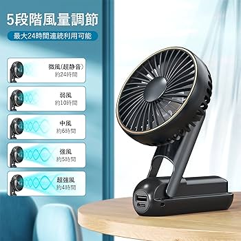 ハンディファン モバイルバッテリー携帯扇風機 手持ち 3000mAh大容量 緑 楽天市場】大容量3000mah ハンディー扇風機 首かけ 手持ち卓上