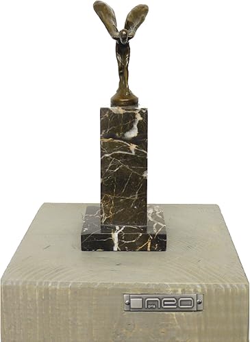 Miniatura 7 de Kunst & Ambiente - Emily (Espíritu del éxtasis) - Figura de bronce/mascota radiador - Firmado Alfred Stevens - Figura decorativa - Estatua sobre