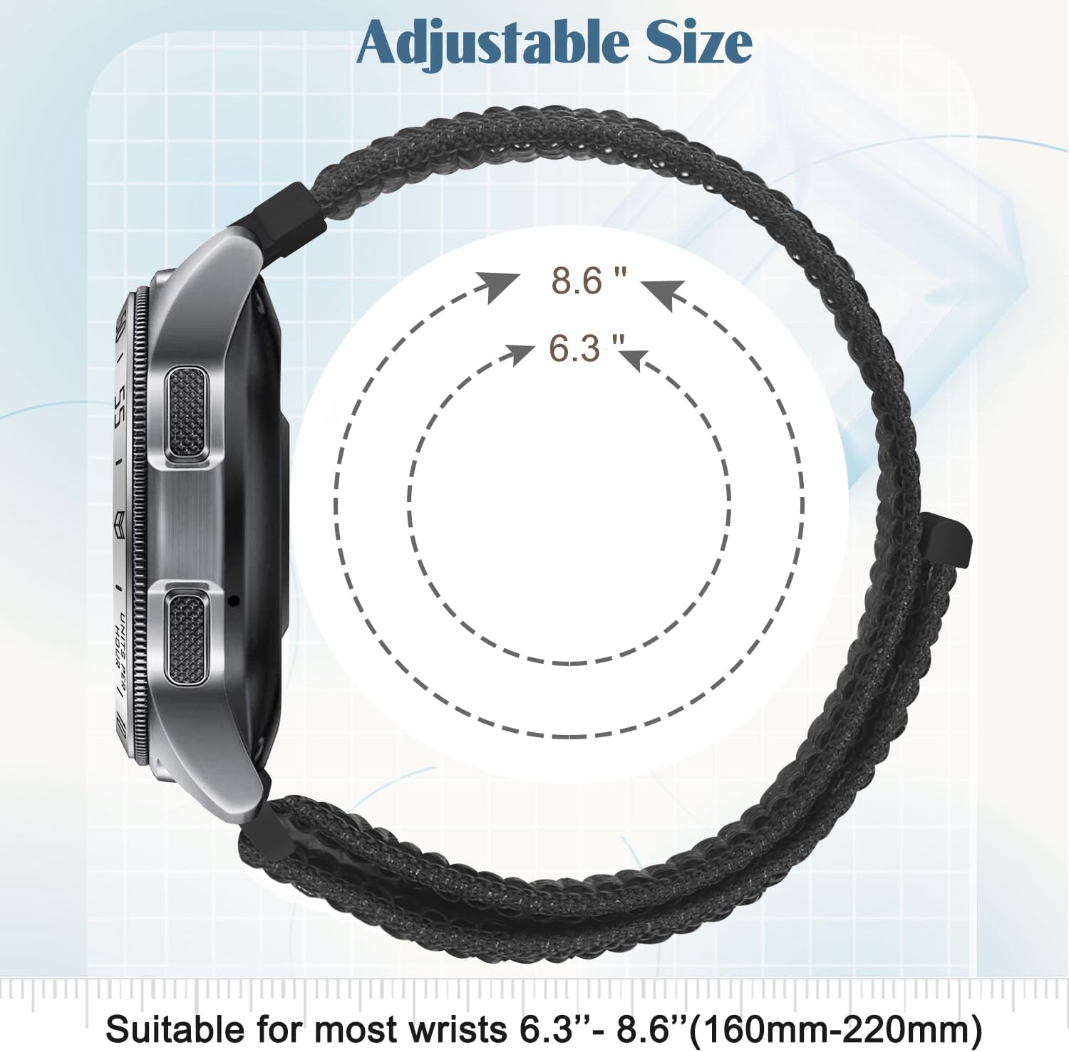 4 Pack Nylon Watch Bands Compatible with Garmin Venu 4 45mm/Venu 3 45mm/2/Vivoactive 4, Garmin Forerunner 255/255 Music/265/955, 22mm Sport Repalcement Strap for Amazfit GTR 4/3/2/Bip 6/Bip 5