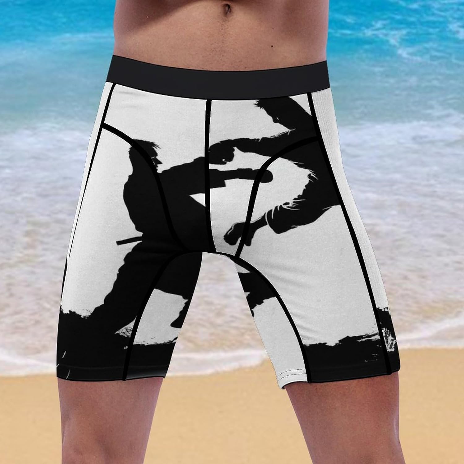 Kickboxing Compression Shorts Men Spandex Sport Shorts Workout Performance Baselayer Underwear