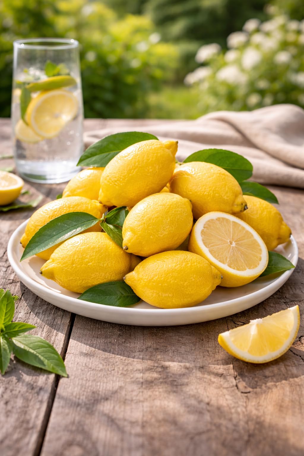 Amalfitano Zitronenbaum 120–140 cm – Echter Citrus Limon im Topf, mediterraner Zitronenbaum für Balkon & Terrasse, winterhart bedingt, duftende Blüten, essbare Früchte