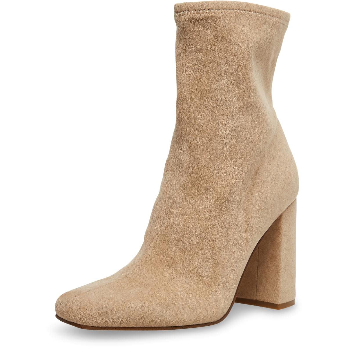 Steve MaddenWomens Lynden Sequined Square Toe Mid-Calf Boots