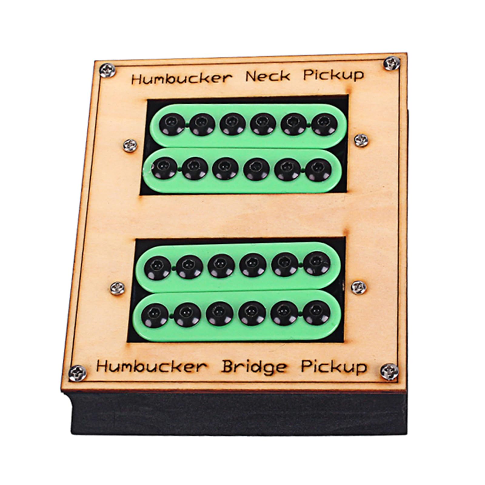 2-teiliges Set mit Hals-Brücke, Doppelspulen-Gitarren-Tonabnehmer, 6 Saiten, E-Gitarre, Hals-Brücke, Tonabnehmer-Set, Spielzubehör