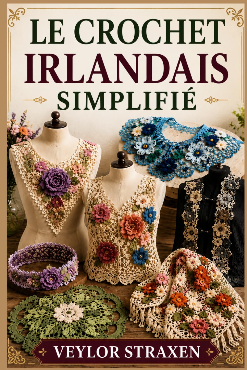 LE CROCHET IRLANDAIS SIMPLIFIÉ: Guide étape par étape pour débutants : créer de superbes fleurs, motifs et bijoux en dentelle irlandaise 3D