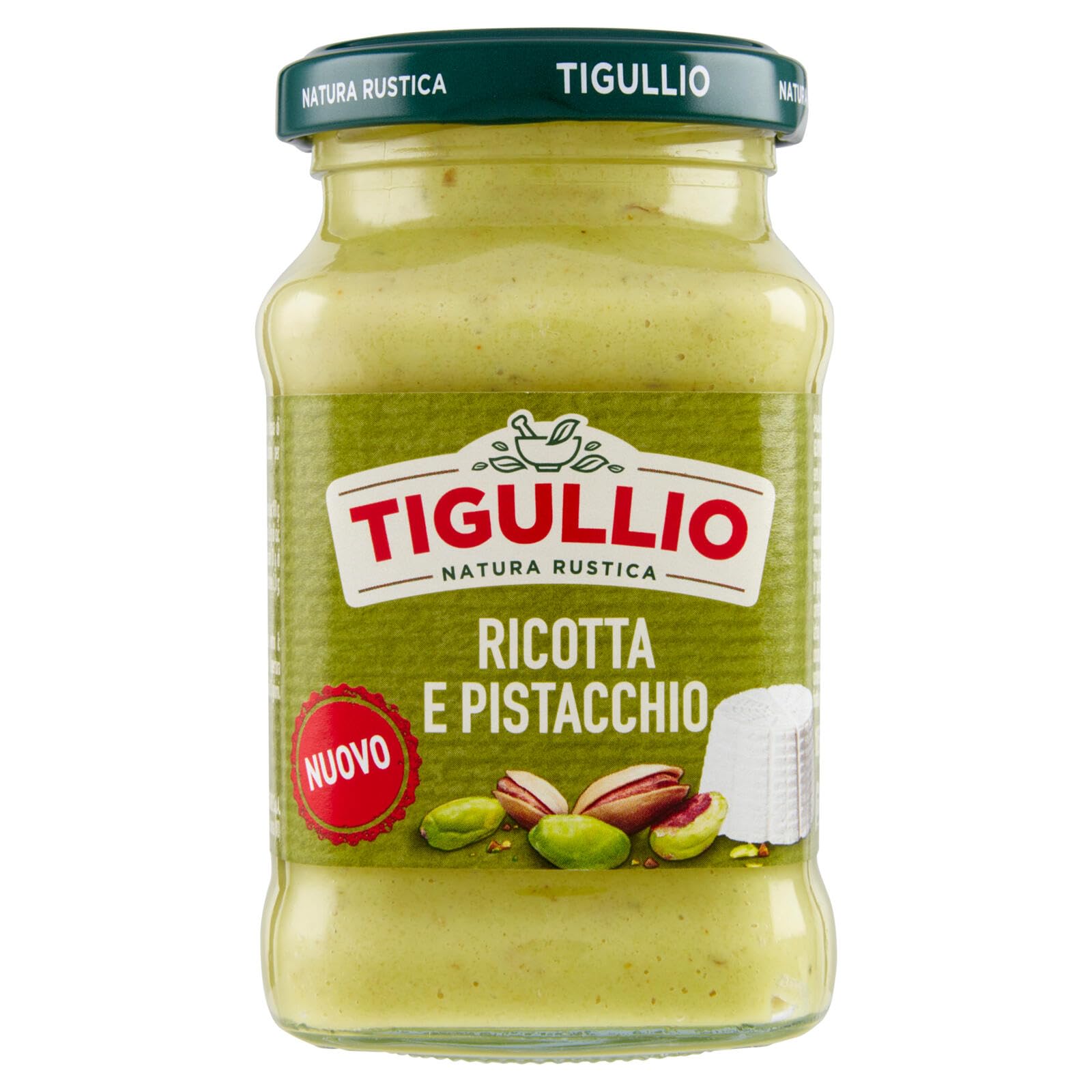 Star Tigullio GranPesto Pesto Ricotta e pistacchio, pesto à la ricotta et aux pistaches, 12 x 185 g de sauce + Italian gourmet polpa 400 g