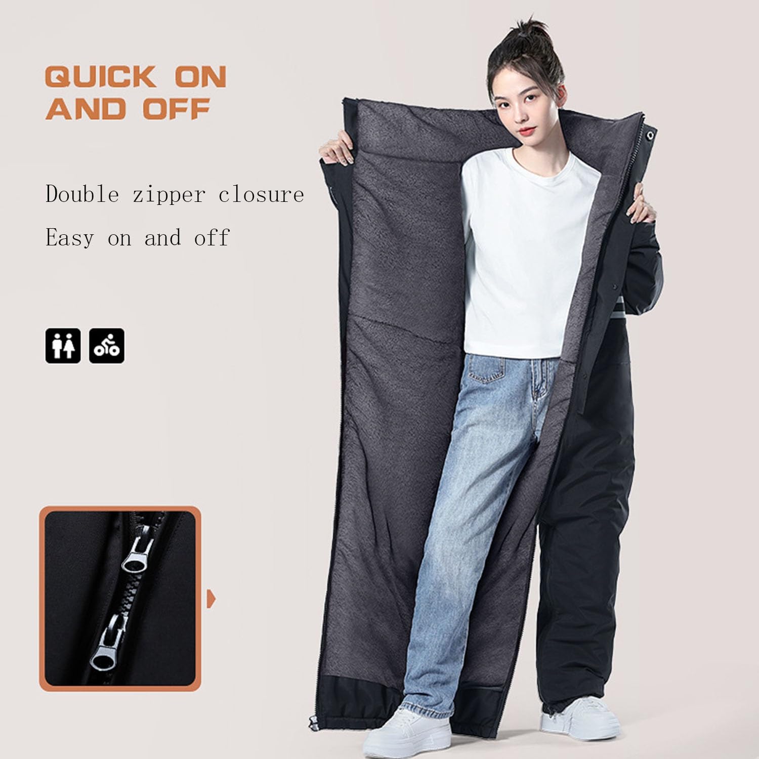 KYOFIS Combinaison de neige une pièce pour adulte, combinaison de ski isolée, imperméable, coupe-vent, pour temps froid pour adultes/homme/femme