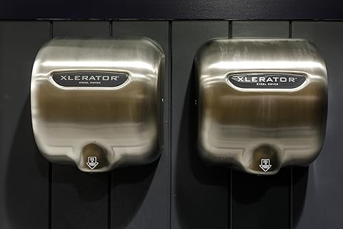 Miniatura 10 de Secador de manos automático XLERATOR XL-SB para montaje en la pared con cubierta de acero inoxidable cepillado, 12-1116 pulgadas de alto x 11-34