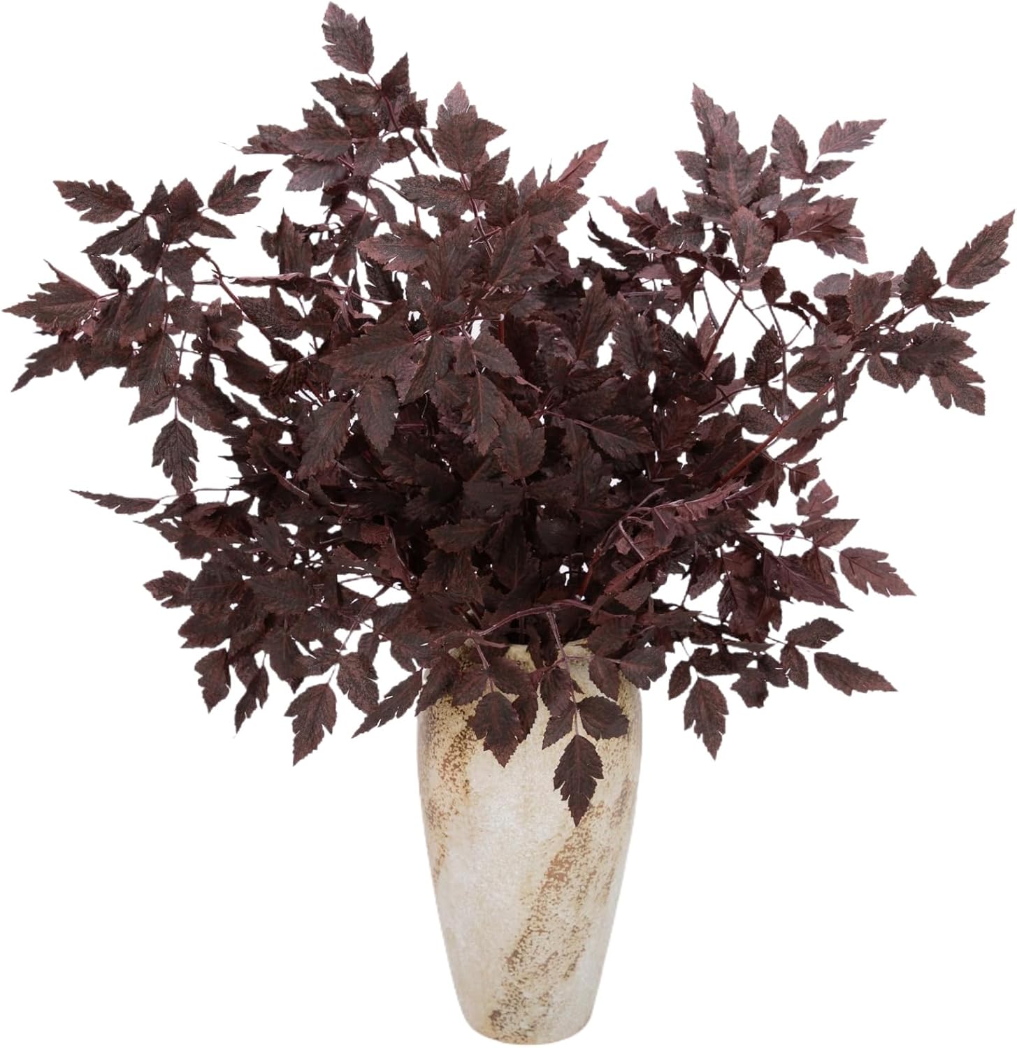 3 Pcs 30" Cimicifuga Plant Leaves Spray Fall Floral Stems Faux Plum cimicifuga Foliage Branch for Home Vase Autumn Decor Flowers Arrangement Table Wedding Garden Farmhouse 3 Pcs 30 Inches