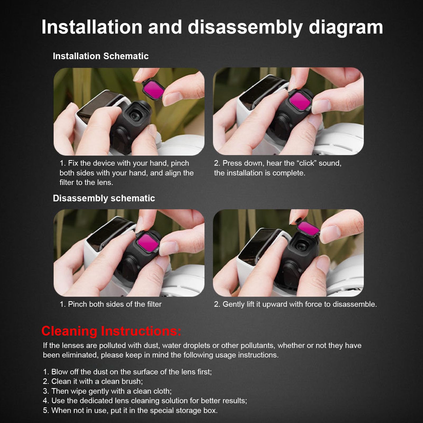 Filtri dei Droni ND Filtri Fotografici Aerei CPL ND8 ND16 ND32 ND64 Filtri delle Lenti Multi Rivestite con Progettazione di Ganci per Accessori per Droni Flip RC