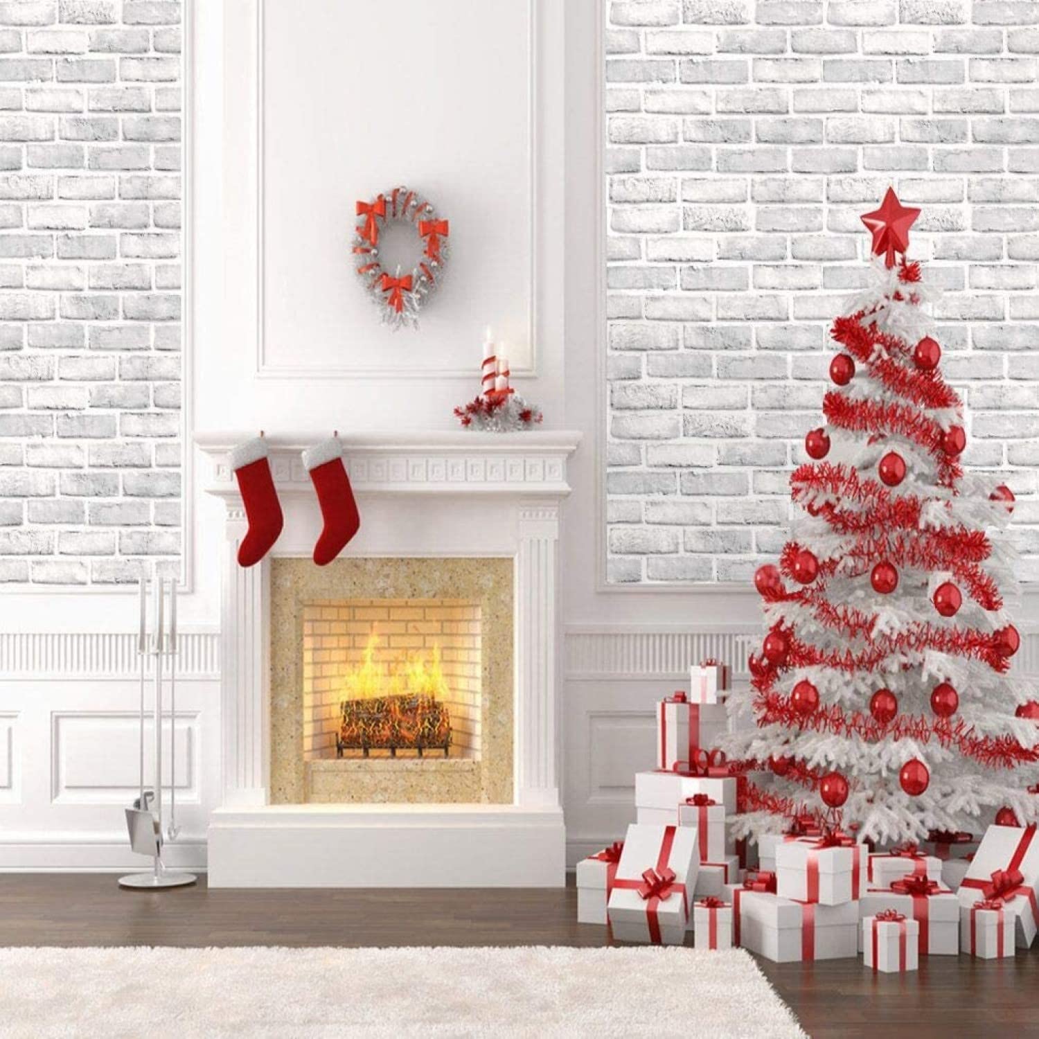 Indian Royals Wall Papers for Home, Brick Wallpaper, Home Wallpaper, Bricks Wallpaper for Wall, House Wallpaper, Home Walpaper, Stick Wallpapers for Walls (200 CM X 45 CM) (Set of 1)