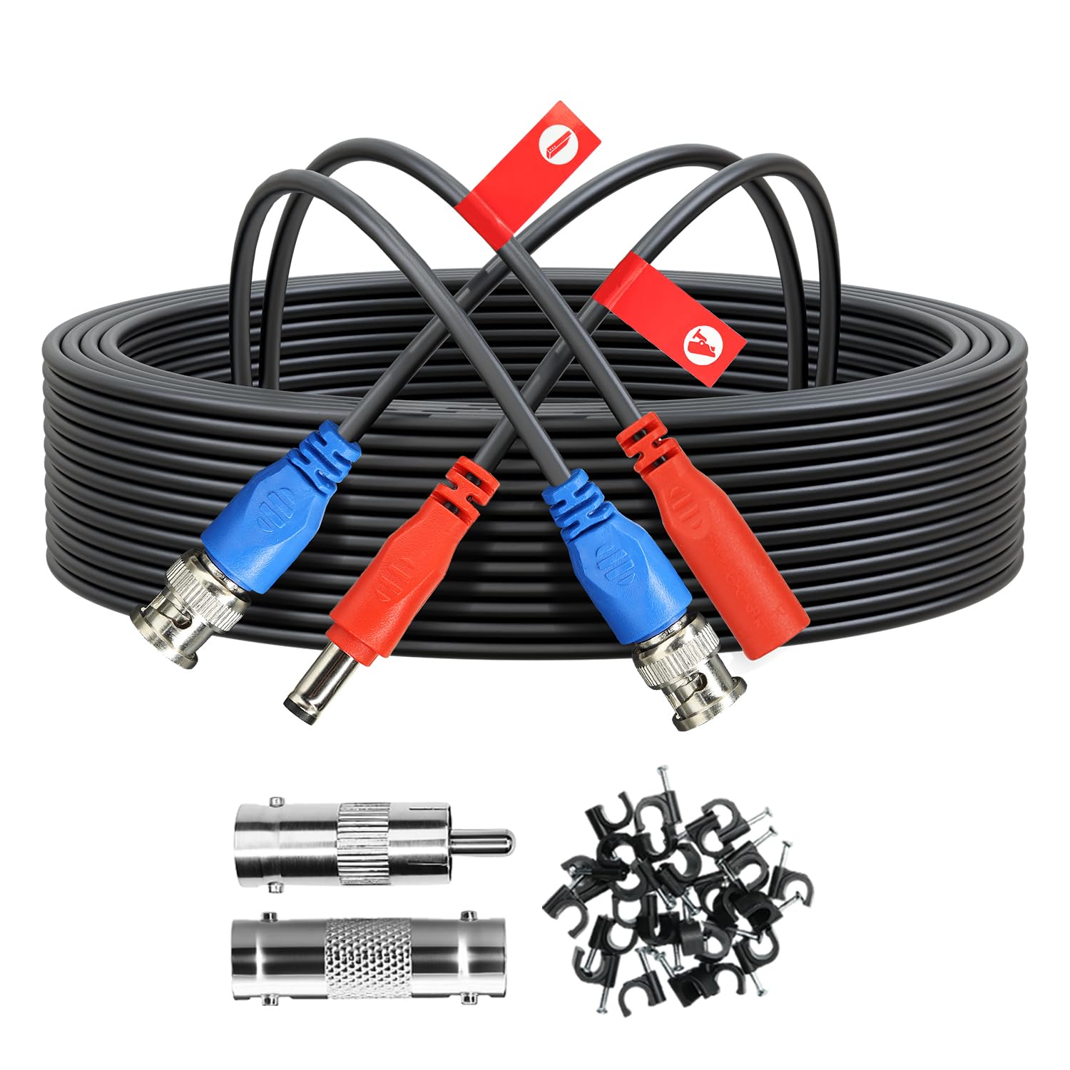 Cable de alimentación de vídeo BNC con conectores RCA para imagen sin interferencias 8