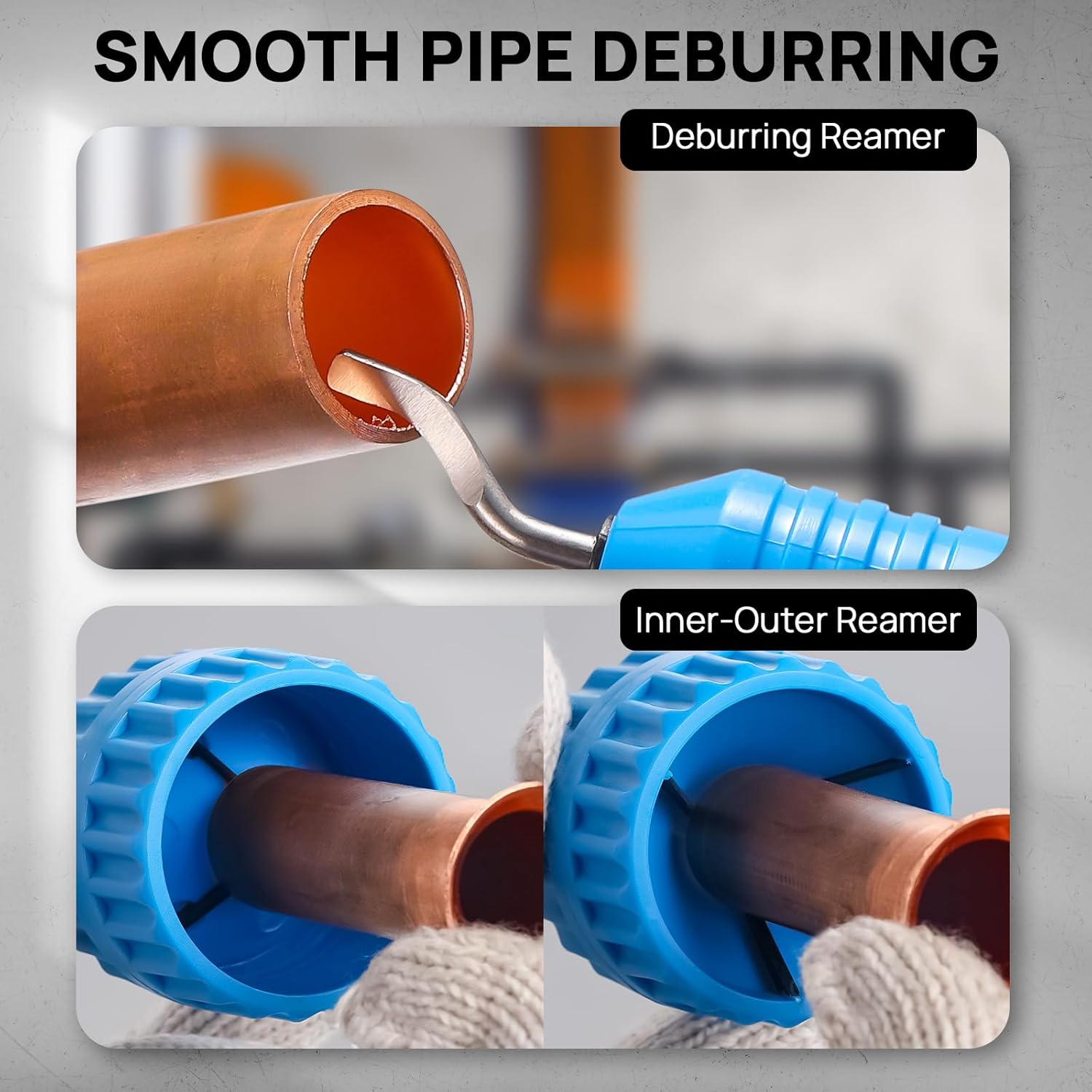 TURBRO Pipe Bender Kit with Reverse Bending Attachment, Fits 1/4 to 7/8-Inch Soft Copper, Aluminum, and Thin-Walled Steel Tubing, for HVAC, Hydraulic, Automotive, and Plumbing Systems, CT-999RF