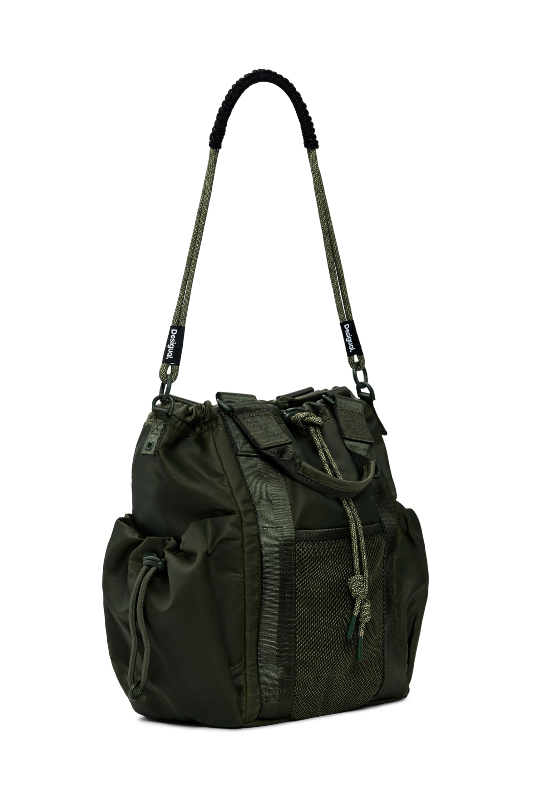 Desigual sac à dos de loisirs Neo Grunge Globe Nylon Backpack Khaki vert foncé