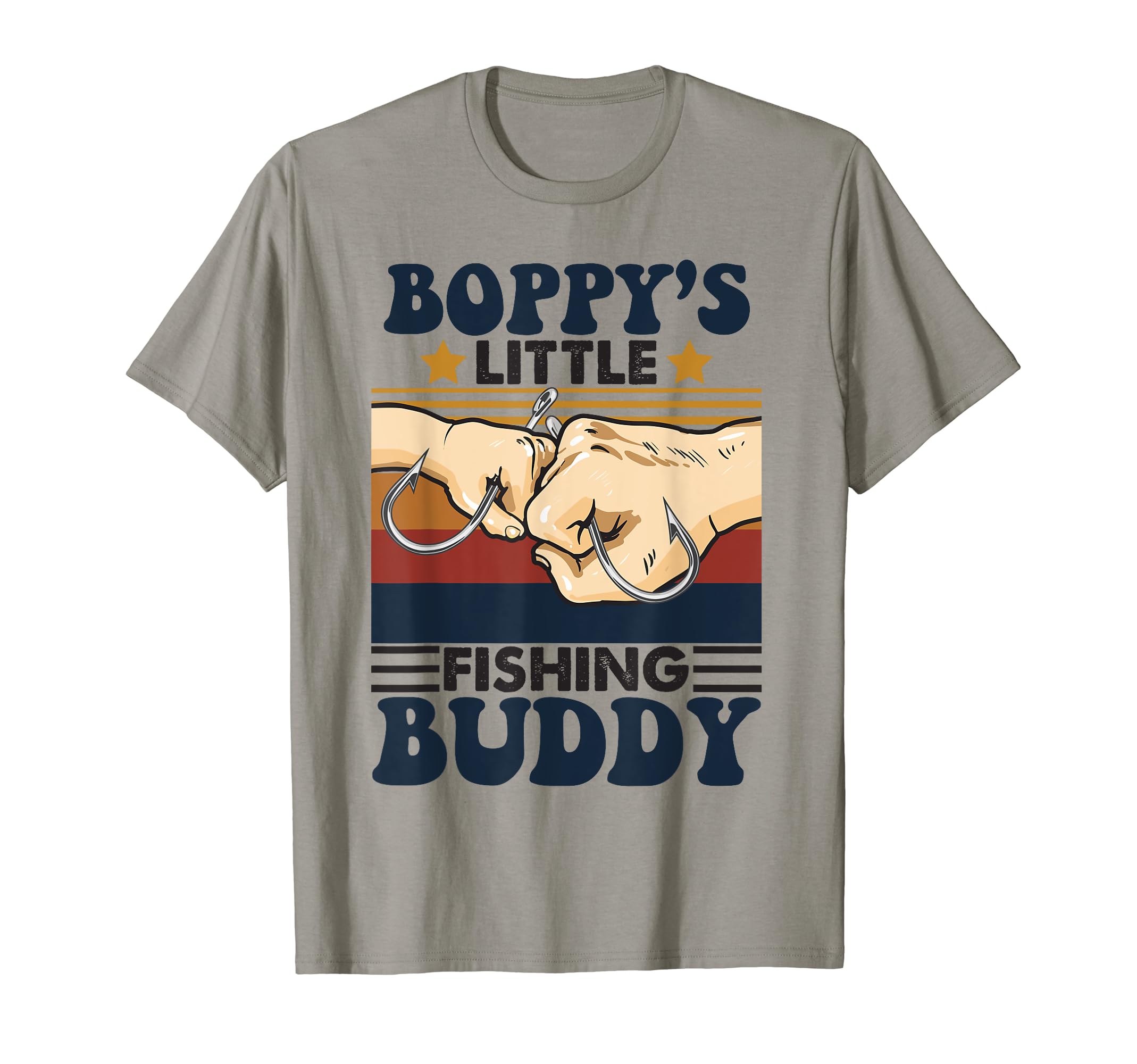 Grandpa Grandson Fishing Buddies Matching OutfitsBoppy's Little Fishing Buddy Funny Fishing Partner T-Shirt