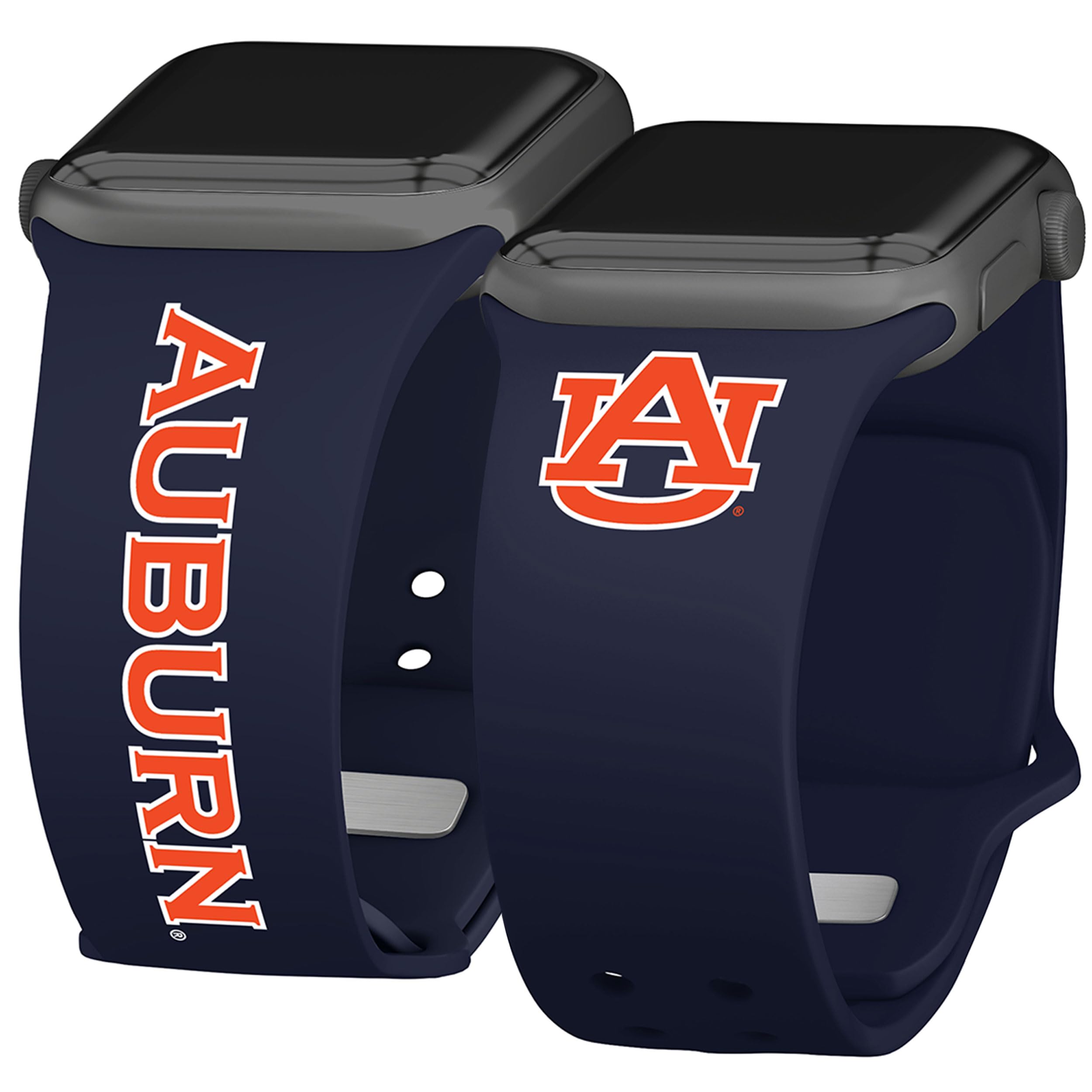 Affinity Bands Auburn Tigers Iconic Edition HD Watch Band Compatible with Apple Watch (42/44/45/49mm (46mm Series 10) Short)