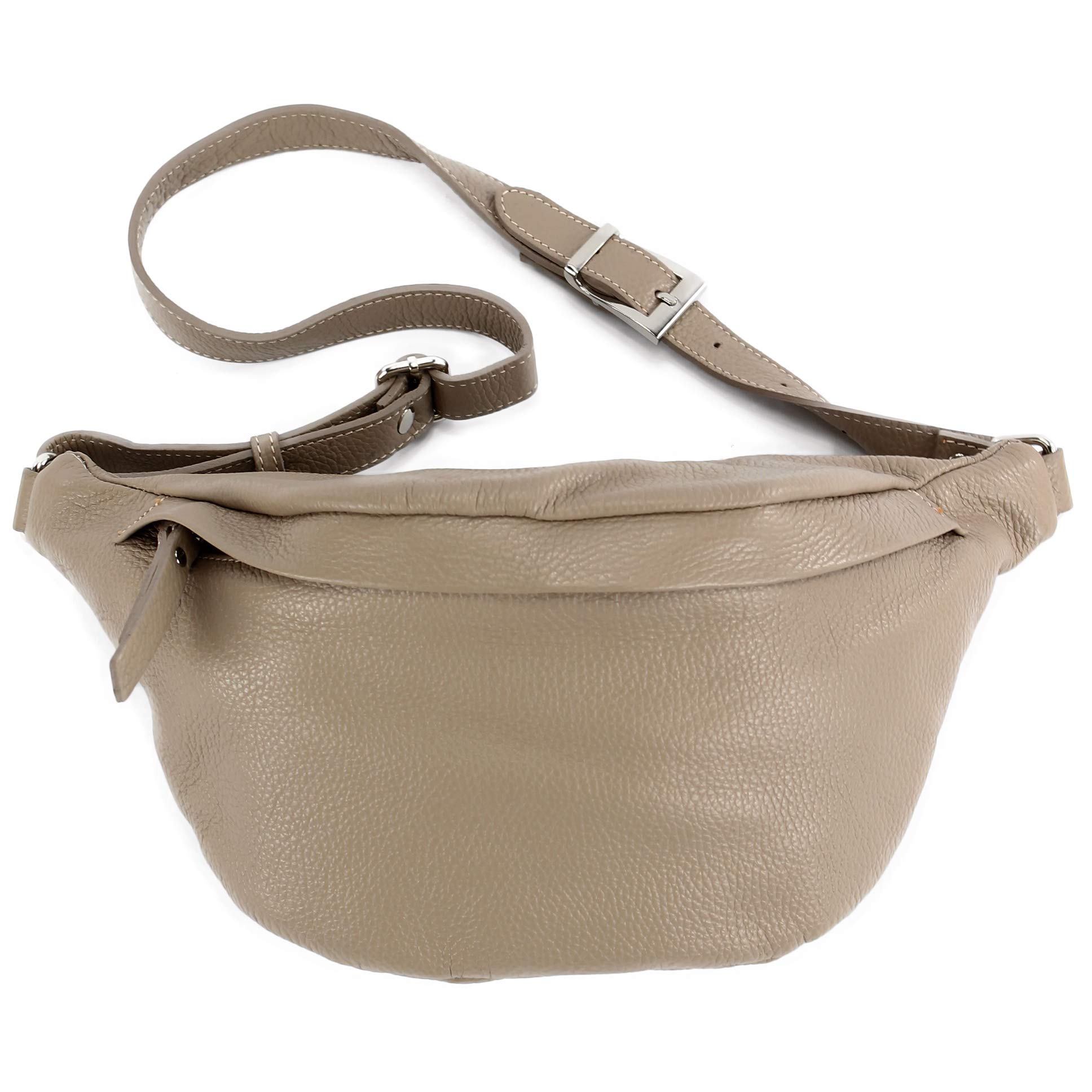 modamoda de T77 Damen Leder Hüfttasche Bauchtasche Crossover Medium Handmade in Italy