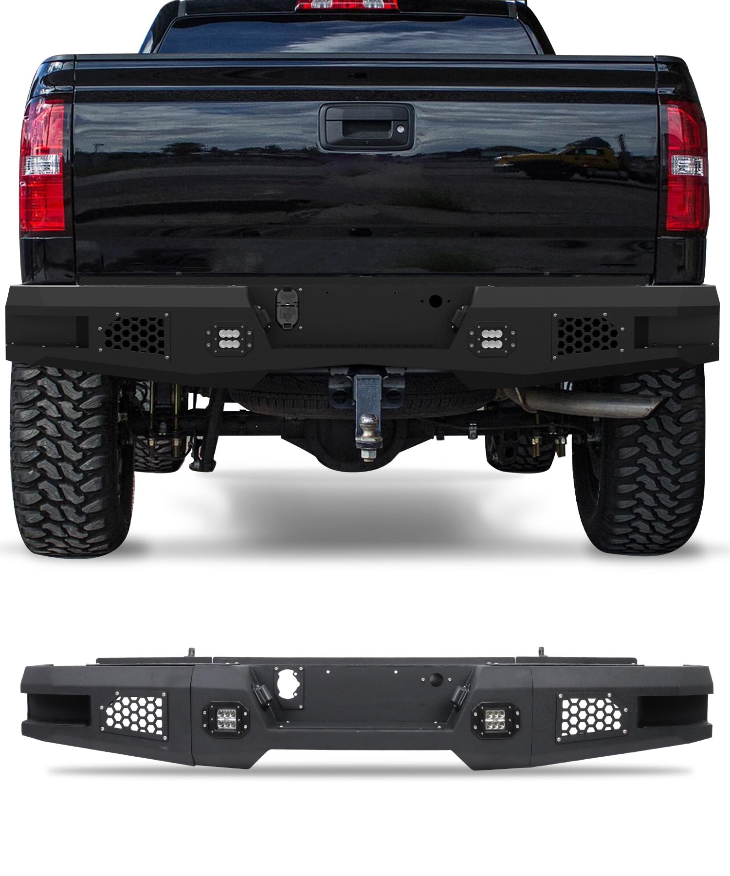 2012 Silverado Rear Bumper Snapklik.com : Autonolic Rear Bumper Fit For 2011-2019 Chevy Silverado