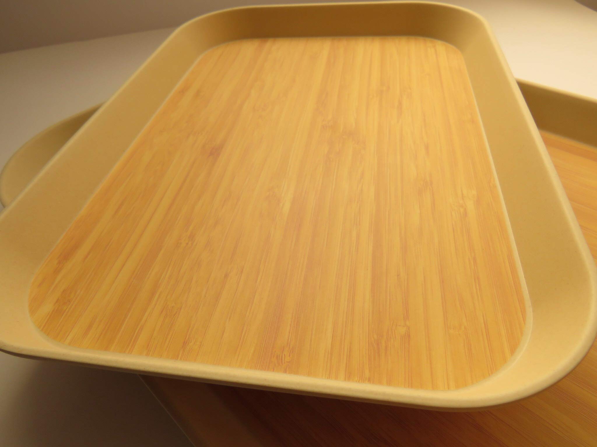 FIBERBAMBOO Bambus-Tablett, Bambusbrunnen, splmaschinenfest.  Umweltfreundliches Material ohne BPA, ideal fr Babys und Kinder, Holzfarbe  robust und leicht, ein gutes Geschenk fr Boba Brute. : Amazon.de: Kche,  Haushalt & Wohnen
