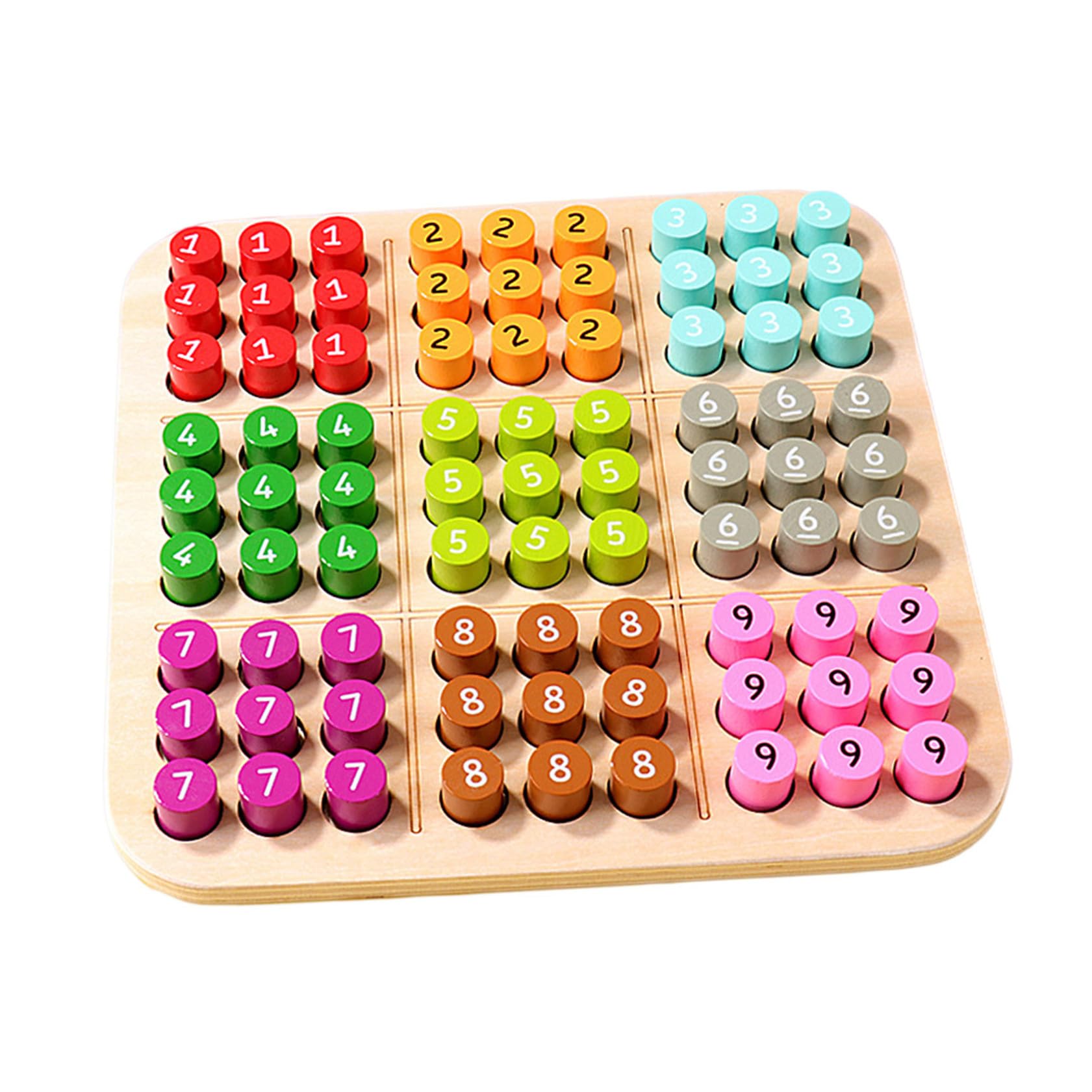 Juguete de Sudoku de Madera 1 Juego Educativo para Niños Decoracion Colegio