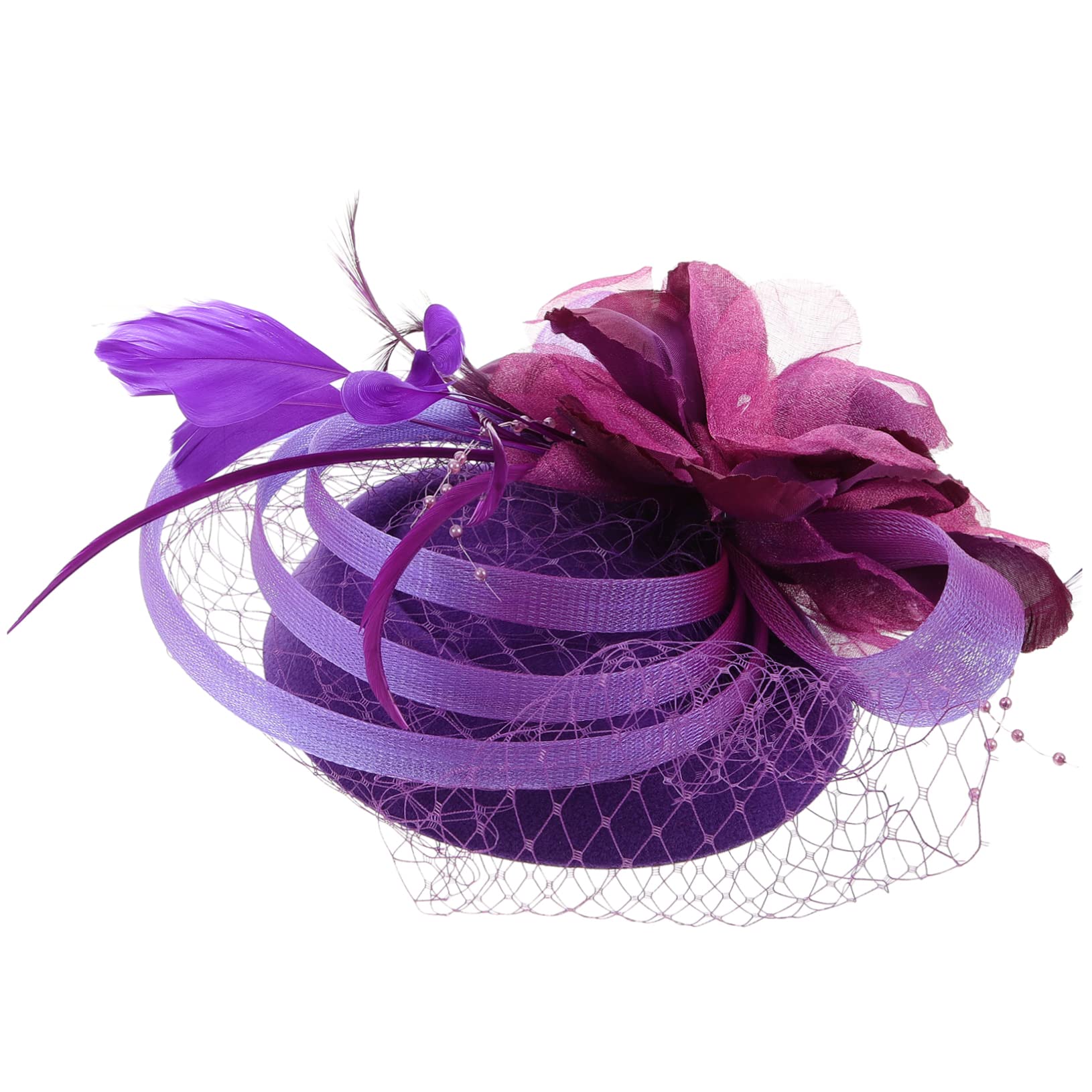 Abaodam 4pezzi Fascinator Elegante per Donne Accessorio per da Cerimonia Matrimonio e Feste Leggero e Confortevole Design alla Moda per Ogni Occasione