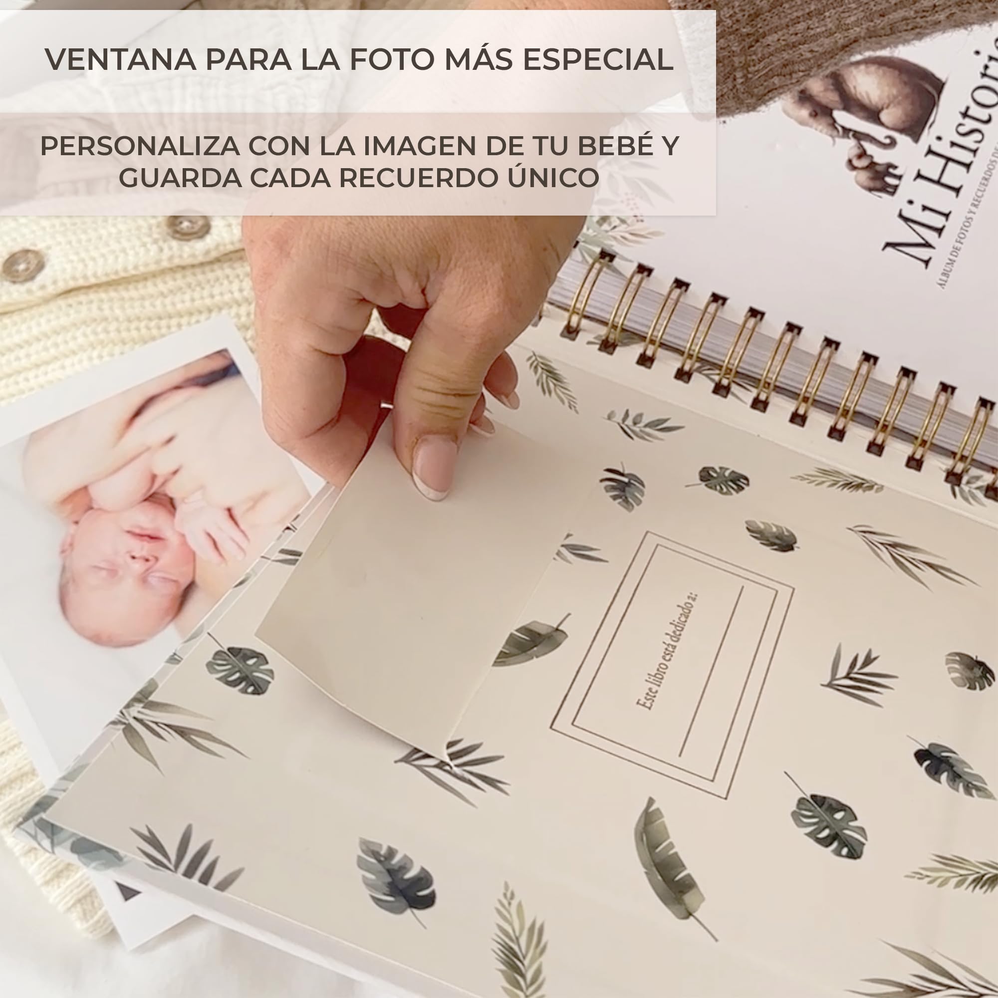 RIVERMUM®| Libro Recuerdos bebe y Album Fotos bebe 10x15 + Pegatinas y Huellas Bebe Recien Nacido, desde Diario de Embarazo a 5 años,Regalo bebe Recien Nacido Niño y Niña, Bebes Prematuros o a Término — view 9