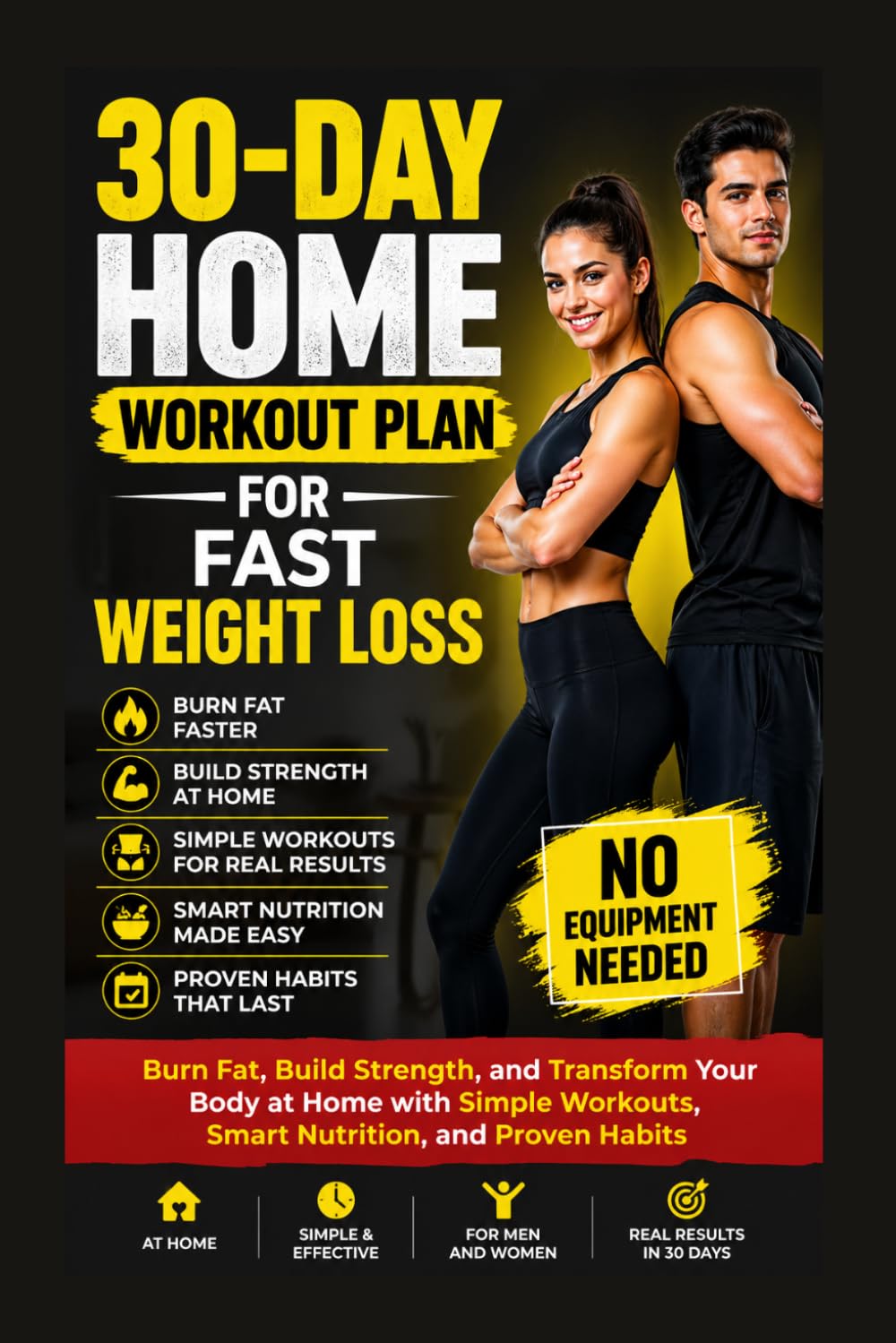 30-Day Home Workout Plan for Fast Weight Loss: Burn Fat, Build Strength, and Transform Your Body at Home with Simple Workouts, Smart Nutrition, and ... Needed (The FitLife Blueprint Series)