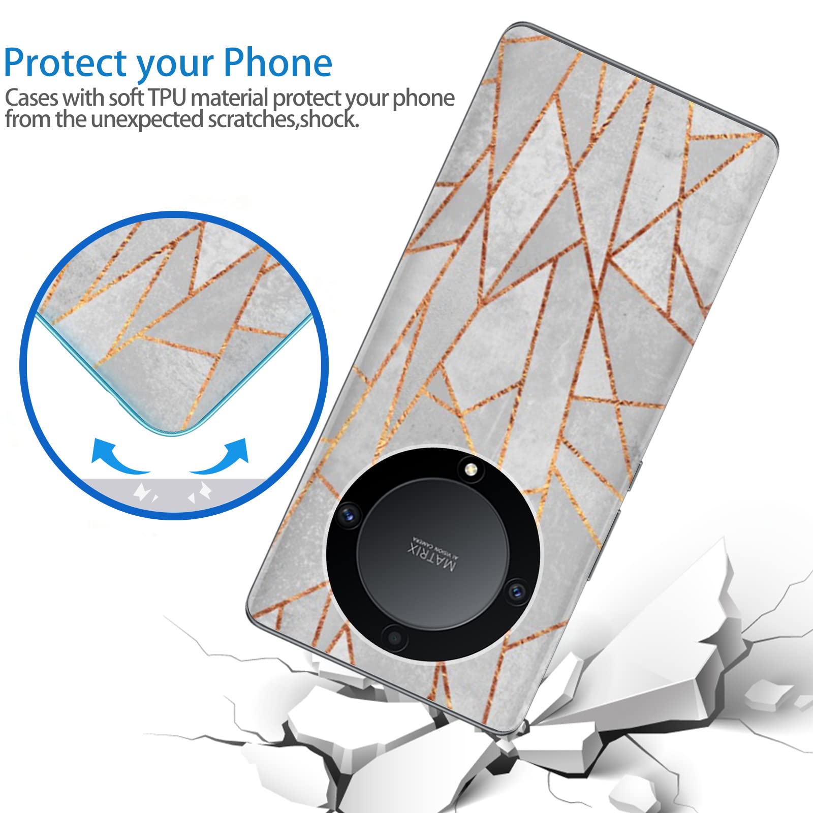 Custodia Trasparente Anti Ingiallimento Per Honor Magic 5 Lite 5G – Morbida TPU Con Angoli Rinforzati, Supporta Ricarica Wireless - 3