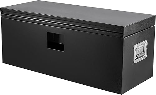 Miniatura 7 de GAOMON Caja de camión de 36 x 18 x 17 pulgadas, placa de diamante de aluminio resistente, impermeable, organizador de almacenamiento para camioneta,