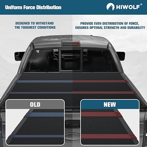 Miniatura 9 de FRP - Cubierta rígida de triple pliegue para caja de camioneta Ford Ranger 2019-2024 de 5 pies (61 pulgadas)  PRX3  En la parte superior