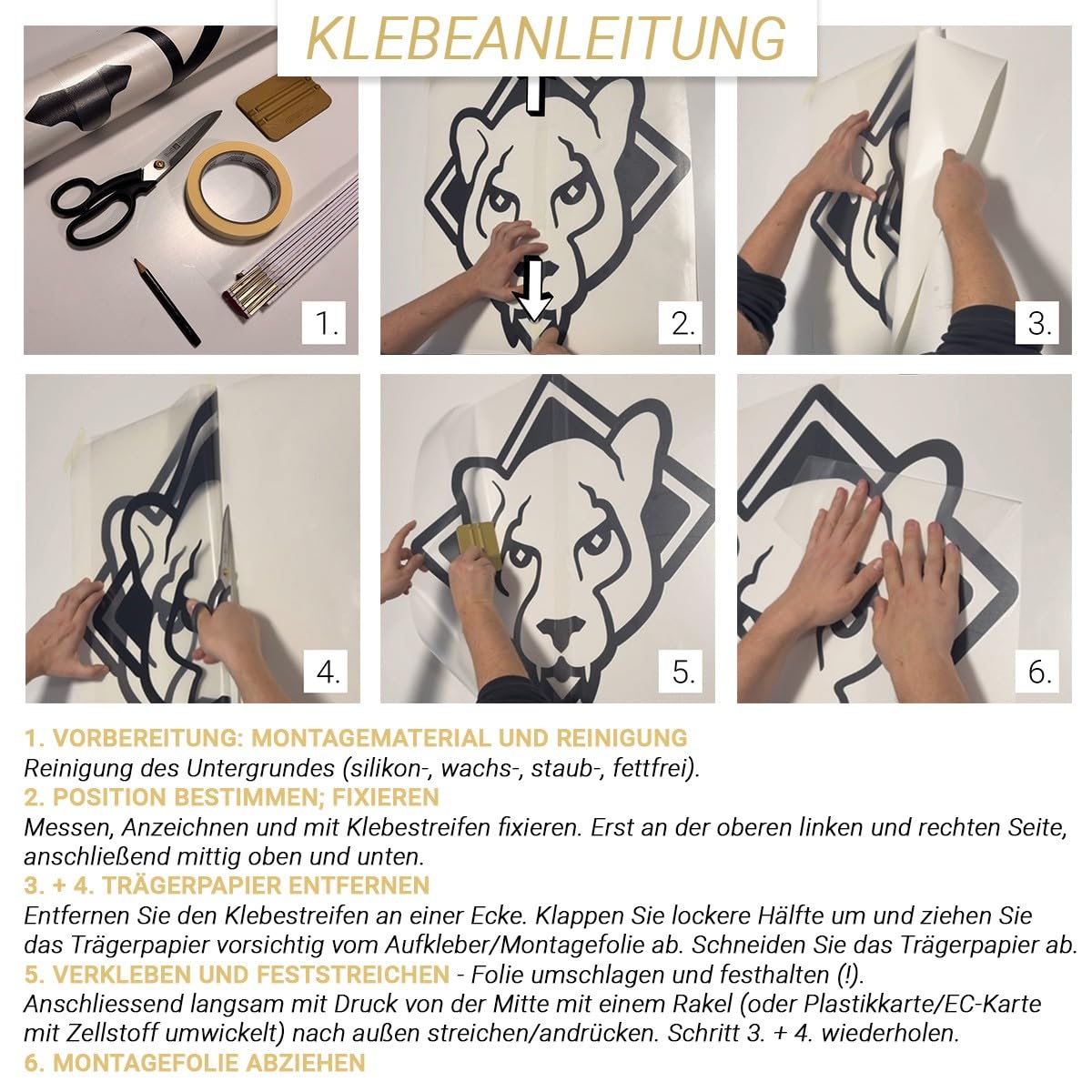 Wandtattoo Glück Auf - Steiger Schlägel Und Eisen Lore - Wanddeko Wandaufkleber - Schwarz 115 x 104 cm