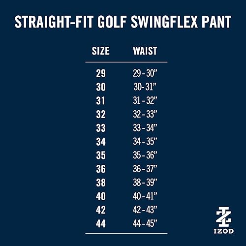 Miniatura 7 de Izod Pantalones de golf Swingflex de corte recto sin pinzas para hombre