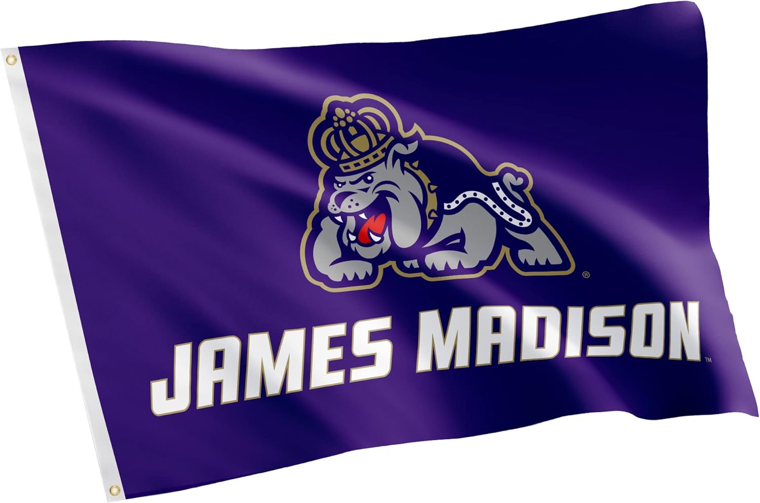 Desert Cactus James Madison University JMU Flag - 3 x 5 Feet Dukes Banner, Indoor/Outdoor Durable Fabric, 100% Polyester Design (Style 2)