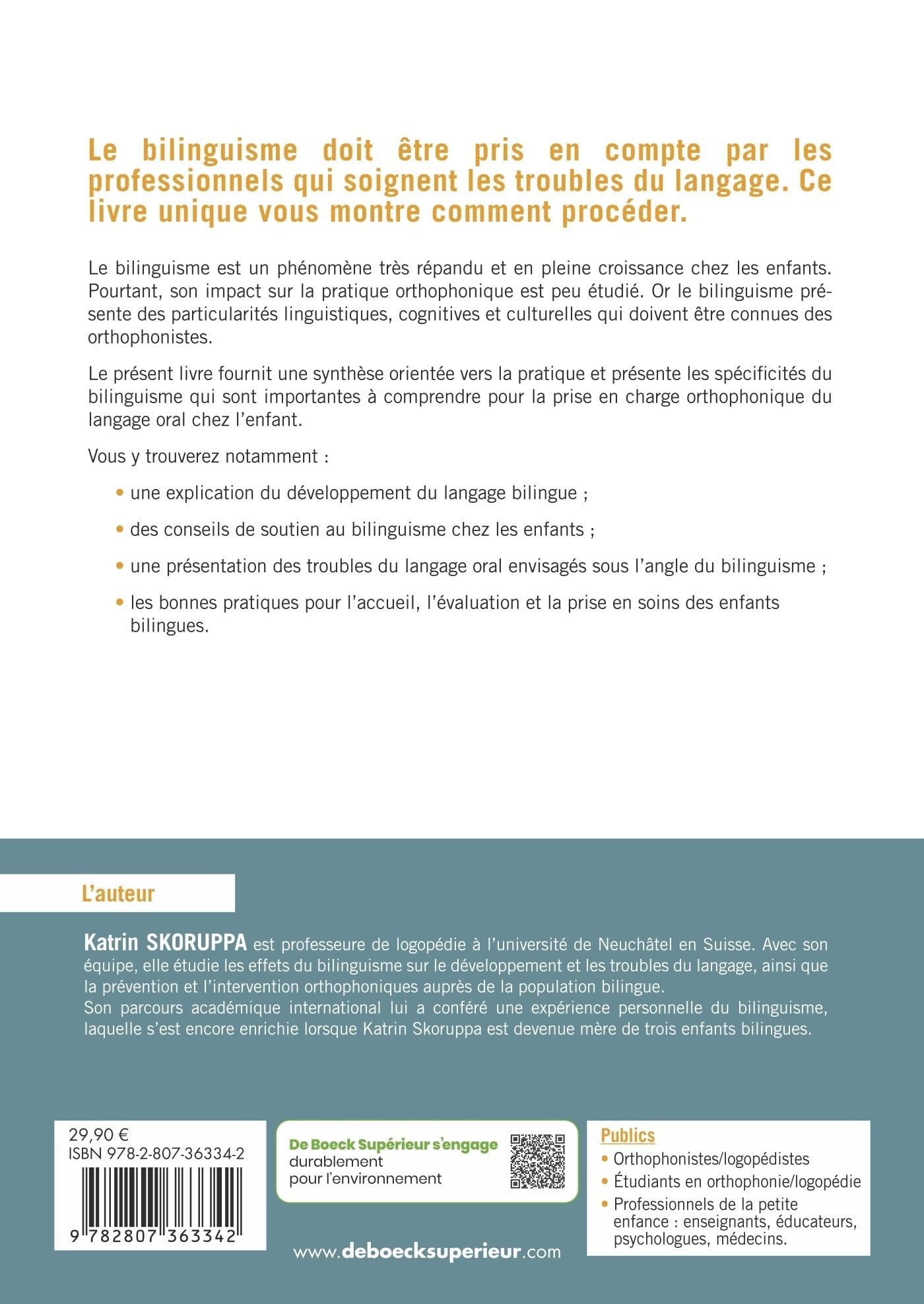 La prise en soins des enfants bilingues en orthophonie