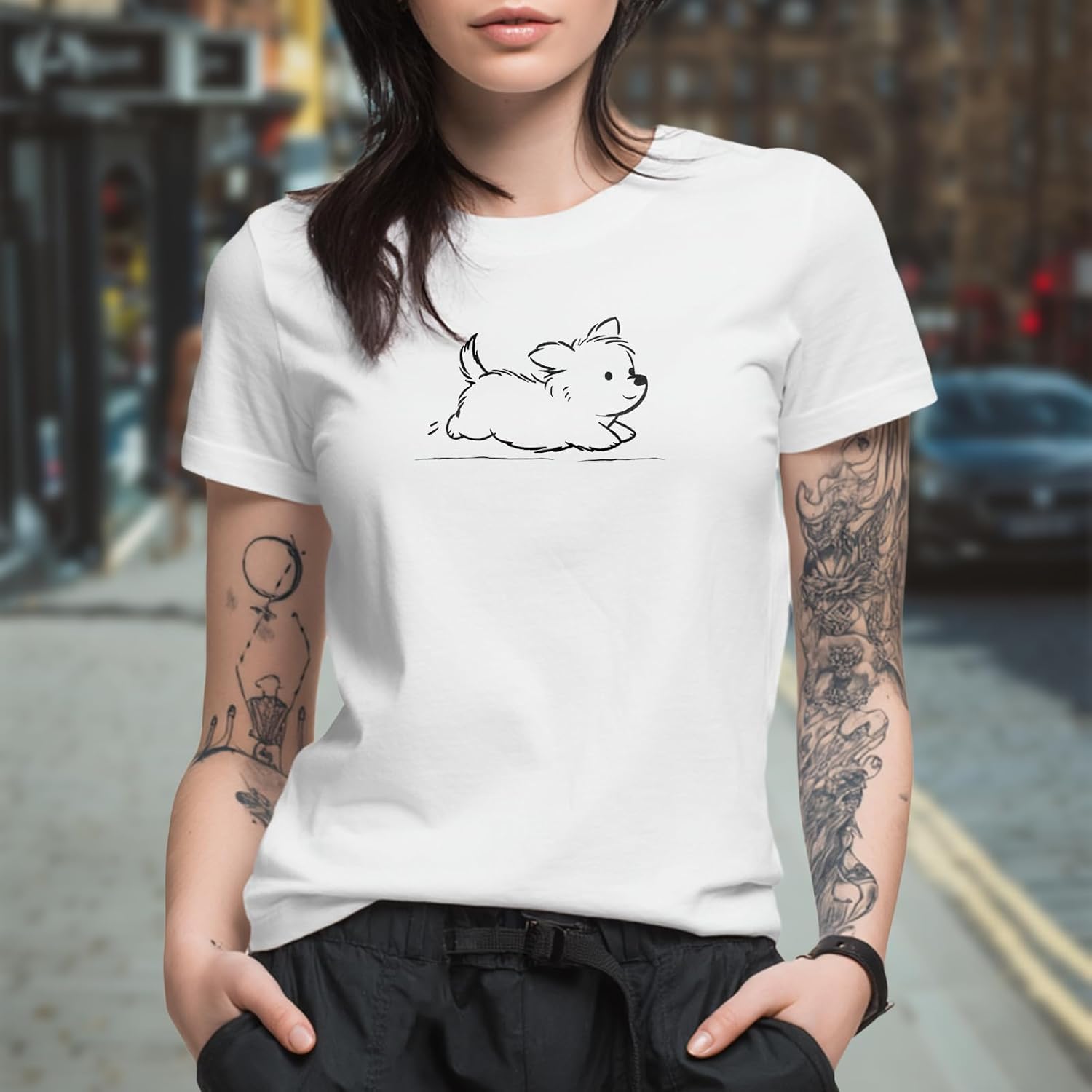 Cute Shirts for Women Solid 100% Cotton Graphic Short Sleeve Crewneck Loose Fit Hippie Soft Comfy Casual Tees - Image 2