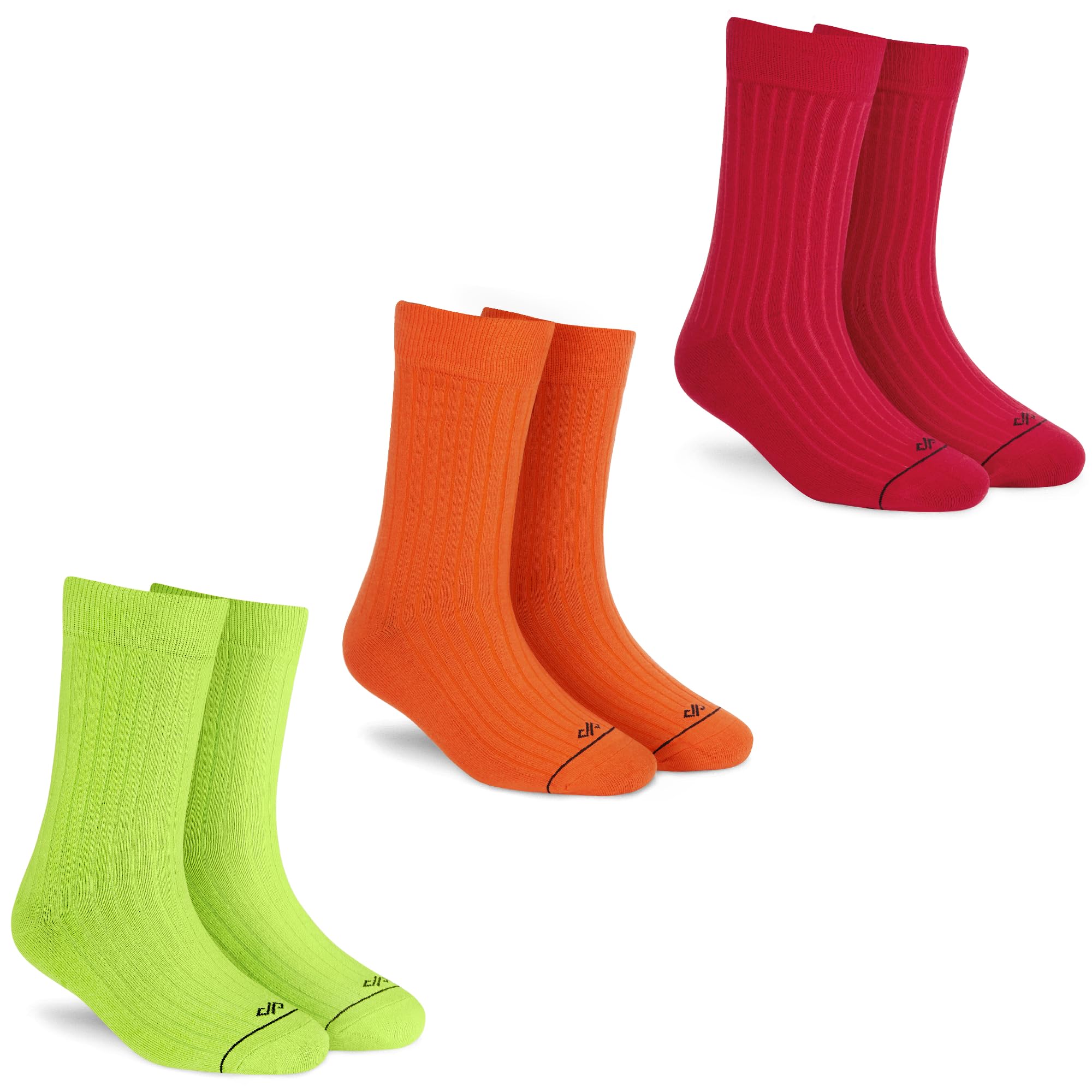 Men's and Women's Combed Cotton Solids Crew Length Socks (Pack of 3) (Multicolour, Free Size)-image-9