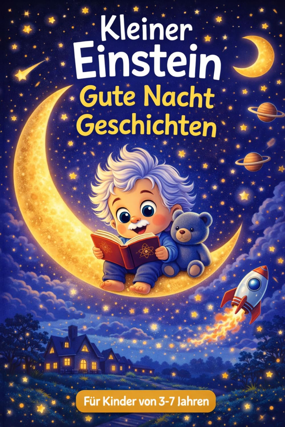 Kleiner Einstein - Gute-Nacht-Geschichten: Hilf deinem Kind, ruhig einzuschlafen, sich sicher zu fühlen und klüger zu werden—sanfte Geschichten für vielbeschäftigte Eltern gegen tägliches Abendchaos