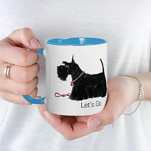 Miniatura 10 de CafePress Scottie Let's Go! Taza de cerámica para café, taza de té, 11 onzas